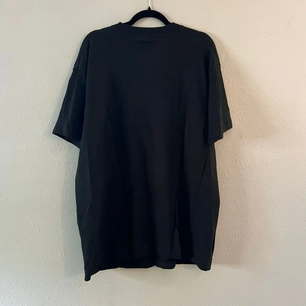 Veg Dallas Texas T-Shirt XL Black Fruit of the Loom Made in USA Single Stitch 90